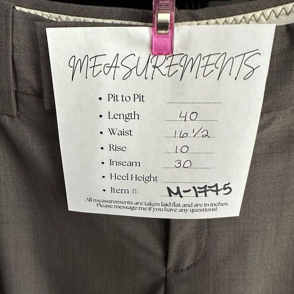 2/$30 Banana Republic Martin Fit Pants Size 10P Wool Silk Cuffed Neutral Office - Picture 3 of 11